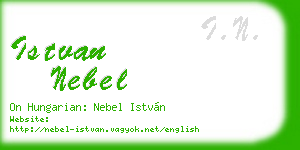 istvan nebel business card